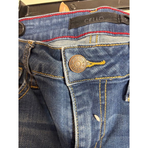 CELLO Womens Blue Distressed Skinny Jeans Size 5 - Picture 5 of 5